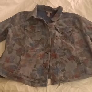 Floral Denim Jacket